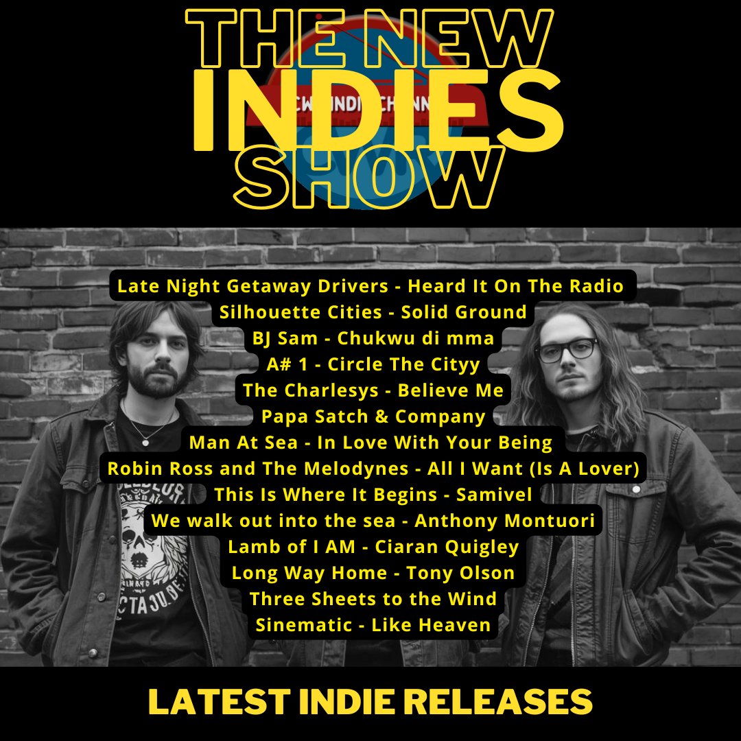 catorwebradio's tweet photo. #NowPlaying #TheNewIndieShow
#LNGD
@SilCitiesMusic
#RobinRoss
#BJSam
#ManAtSea
@charlesy_songs
@papasatch52159
#CircleTheCityy
@Samivel_music
#AnthonyMontuori
#CiaranQuigley
#TonyOlson
#Sinematic https://t.co/IGHKg1B2h5