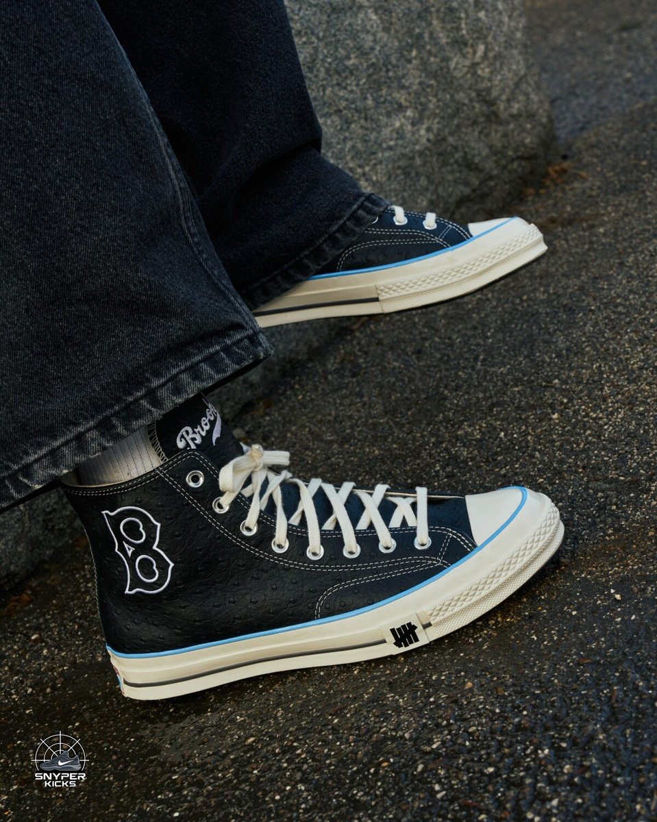 SnyperKicks's tweet image. UNDEFEATED x Converse Chuck 70 "Brooklyn Dodgers"
Colorway: Black/White
Style Number: 
Release Date: April 20, 2026
Price: $110
#BrooklynDodgers #undefeated #converse #chuck