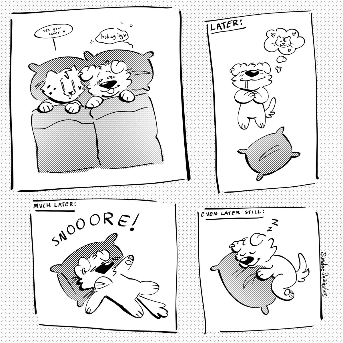 sundaesquiggles's tweet image. Sundae’s Sunday Squiggles No. 3 

I’m so sleepy

#comic #furry #fursona #furryart #sssquigglescomic