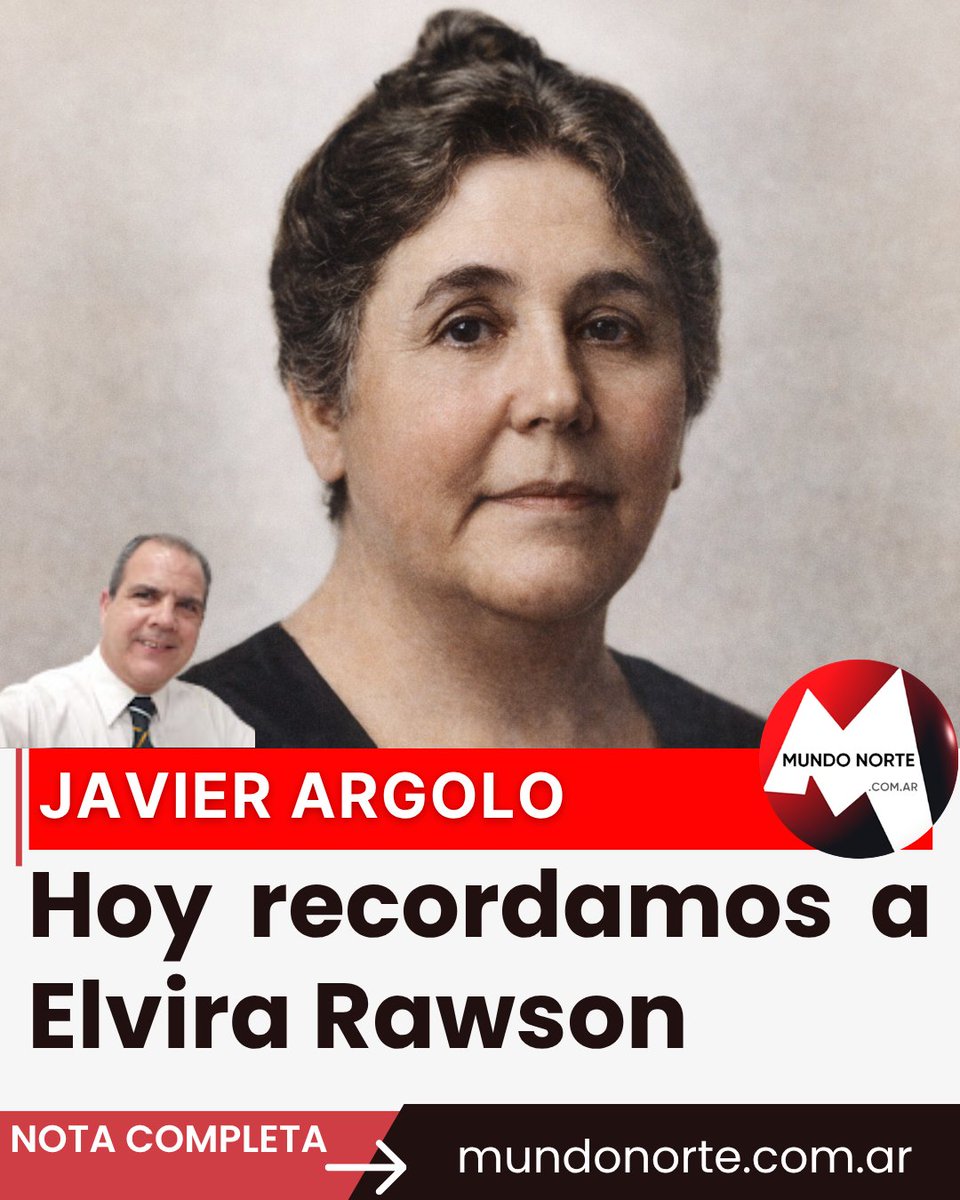 MundoNorteTW's tweet photo. Hoy recordamos a Elvira Rawson
https://t.co/x2D254vBh3

#notas #opinión #elvirarawson #argolo #mundonorte https://t.co/cMNdrEiv2a
