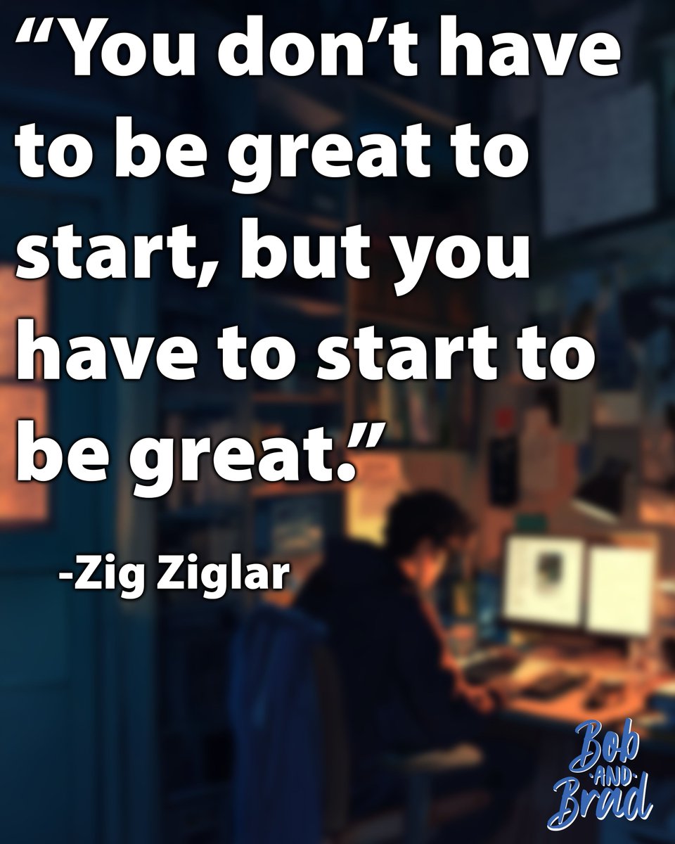 realbobandbrad's tweet image. Waiting until you feel “ready” is the fastest way to stay stuck. Start messy. Start small. Just start.

Every rep, every step, every try adds up. 💪

👇 What’s something you’ve been putting off starting?#motivation #juststart #growthmindset #consistency #bobandbrad