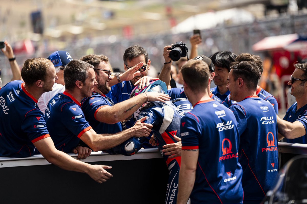 YamahaMotoGP's tweet image. Scenes from the 2026 season so far 📸

Next stop: GP4 🏁⏳
Back on track soon 💙

#YamahaMotoGP | #MotoGP