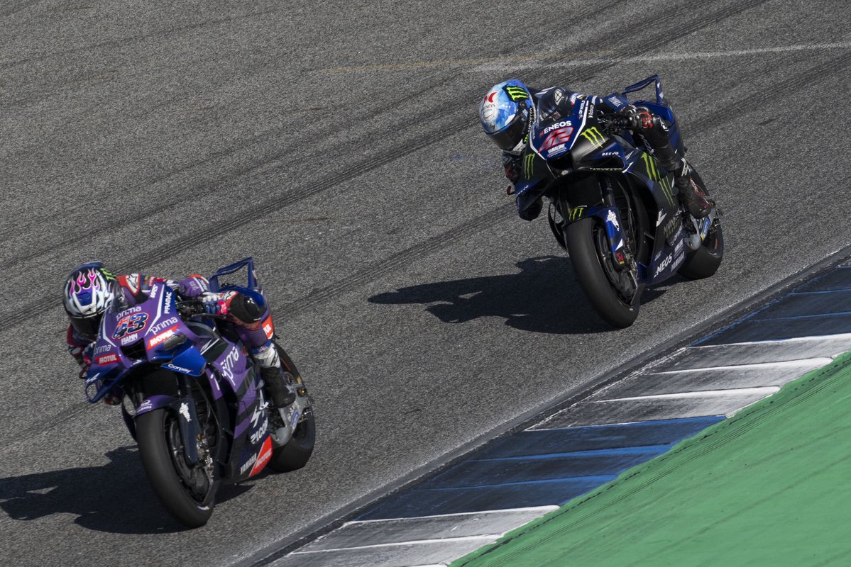 YamahaMotoGP's tweet image. Scenes from the 2026 season so far 📸

Next stop: GP4 🏁⏳
Back on track soon 💙

#YamahaMotoGP | #MotoGP