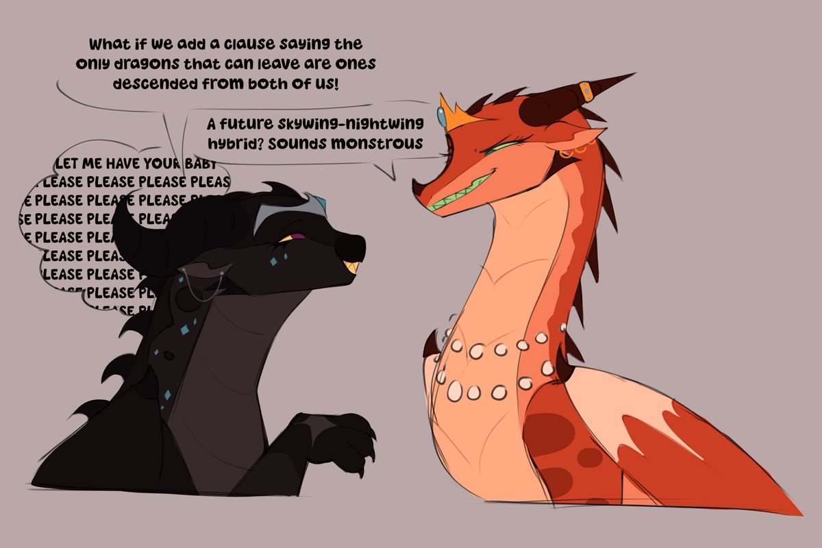 this scene was 100% a failed flirting attempt 
[ #Wingsoffire #wof ]