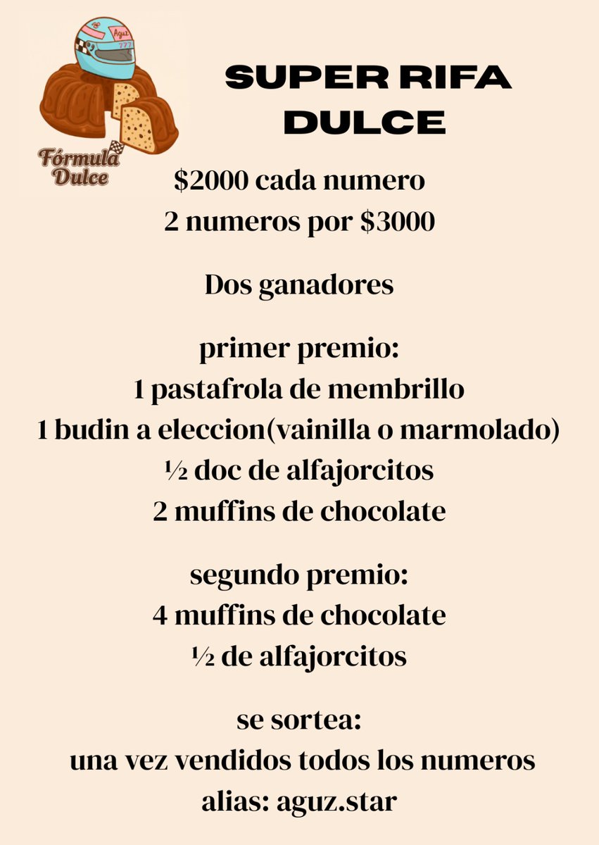 tini443_'s tweet photo. Holiss! Estoy haciendo una rifa con el objetivo de recaudar dinero para comprarme utensilios de cocina para mi curso y mi emprendimiento, me ayudarías mucho comprando o compartiendo🫶🏻 muchas gracias
Zona: Merlo, Mariano Acosta, Marcos Paz, Padua, Paso del Rey y Moreno https://t.co/NyFBp5YAH7