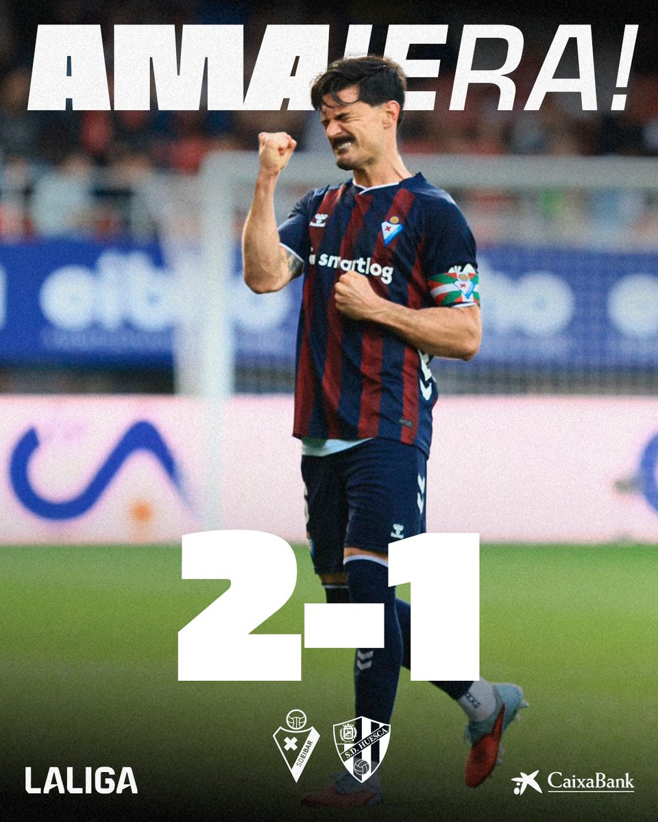 SDEibar's tweet photo. 🚀 ¡𝐅𝐈𝐍𝐀𝐀𝐀𝐀𝐀𝐀𝐀𝐀𝐀𝐀𝐀𝐀𝐋! 

 ¡SEEEEEEGUMOS DISFRUTANDO! 🥳

#EibarHuesca | #BetiArmaginak⚔️ https://t.co/XZJtGEmnpb