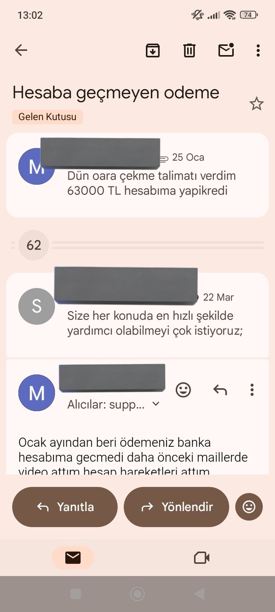 Bsikayet2023's tweet photo. Üye @BizbetTurkiye ye
43.500₺ yatırım yapıyor
#Bahis ve #slot oynayıp
63K kazanç sağlayıp çekim veriyor!!!
23 OCAK daki çekimi halen daha ödenmemiş
üye 70 tane mail göndermesine rağmen
sorun çözülmemiş
Umarız #Bizbet bu hatadan biran önce döner.
#iddaa #nba #btc #casino #wonner https://t.co/UX5zuZDYHe