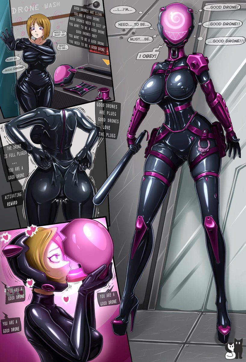 You couldn't help yourself, just a taste of my pleasure was enough to drive you insane. Don't worry, I'll take good care of you from now on my Drone.