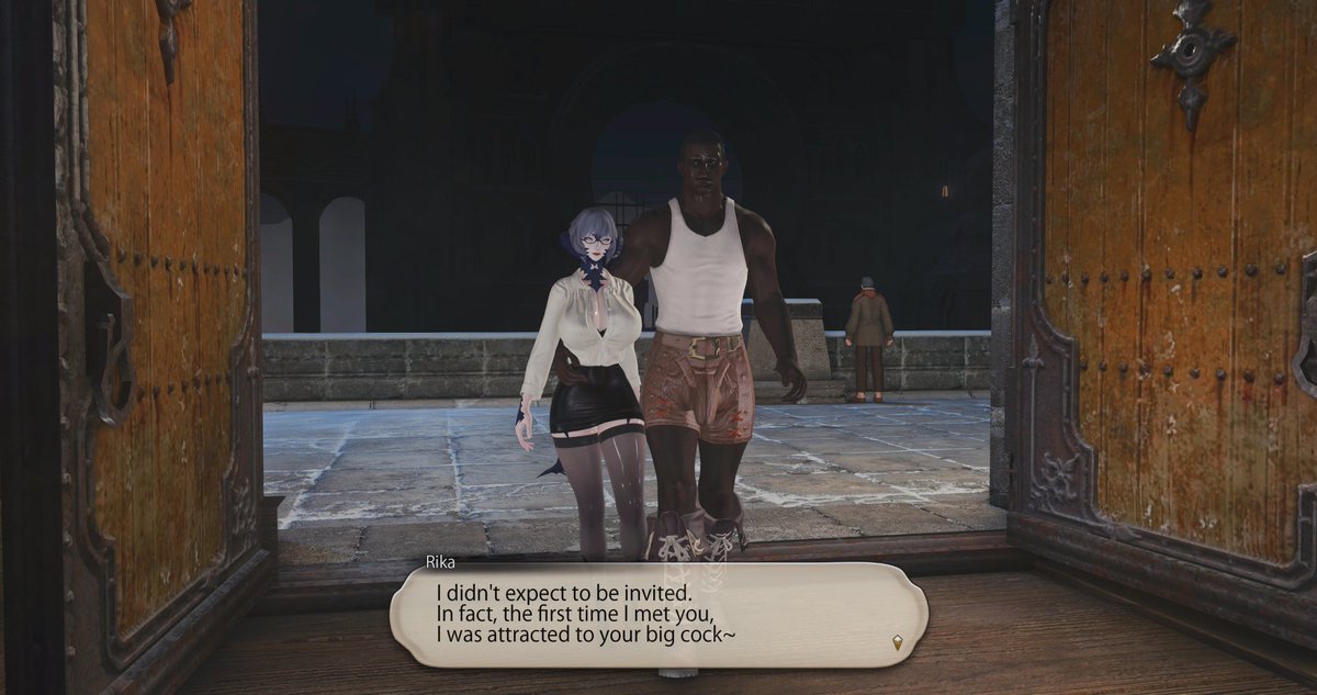 SekiXIV's tweet photo. #FFXIVBLACKED #SNOWBUNNY #QOS #NTR
At the fortress ticket counter, Rika’s boyfriend politely asks for two tickets. The muscular dark-skinned seller hands them over while openly lusting after Rika, thinking, “This bitch is so fucking sexy — time for her to become a BBC slut.”(1/4) https://t.co/2X3IgDzZQd