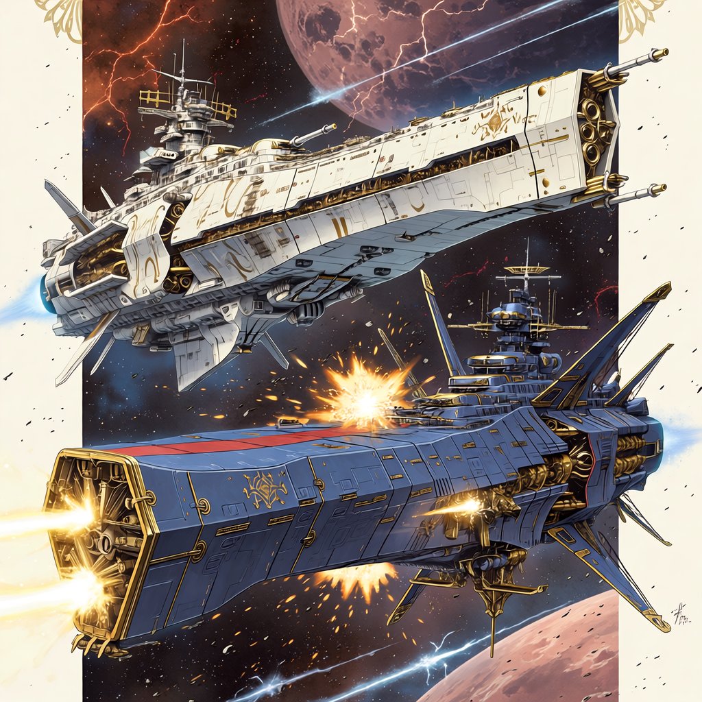 JohnSmith_EiS's tweet image. Space Battle
#scifi #spaceopera #spaceship #AIart #AIイラスト