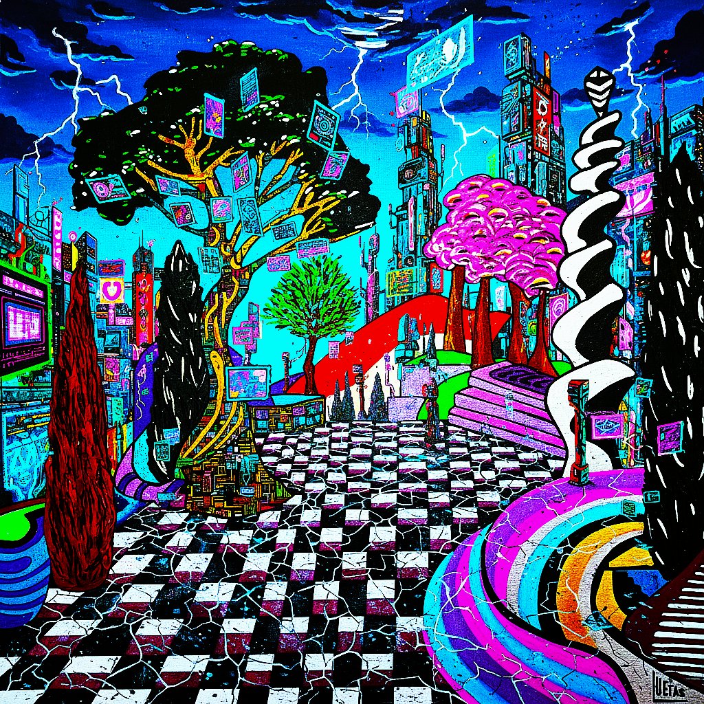$LUETASNFT HYBRID ART-HANDMADE-Spasmodic Art - tweet media