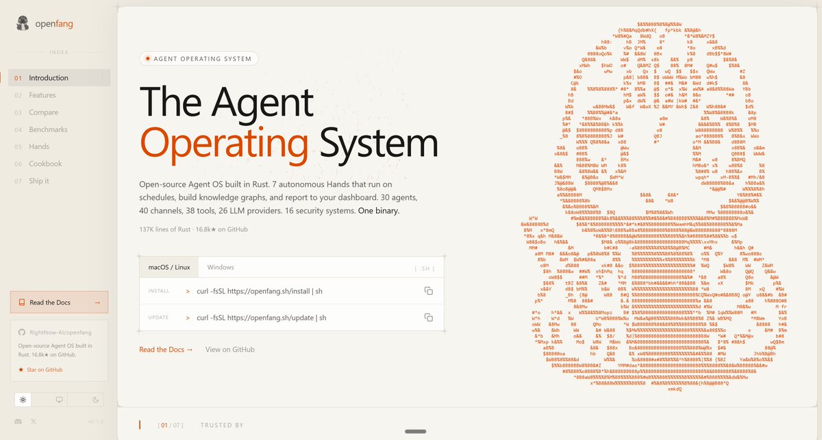 OpenFang tweet media