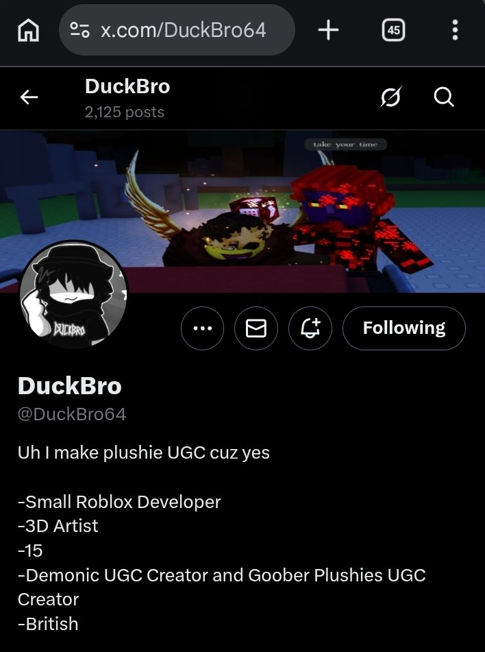 GabrielSaback10's tweet photo. @DuckBro64 Done https://t.co/j2QNh2vZvh