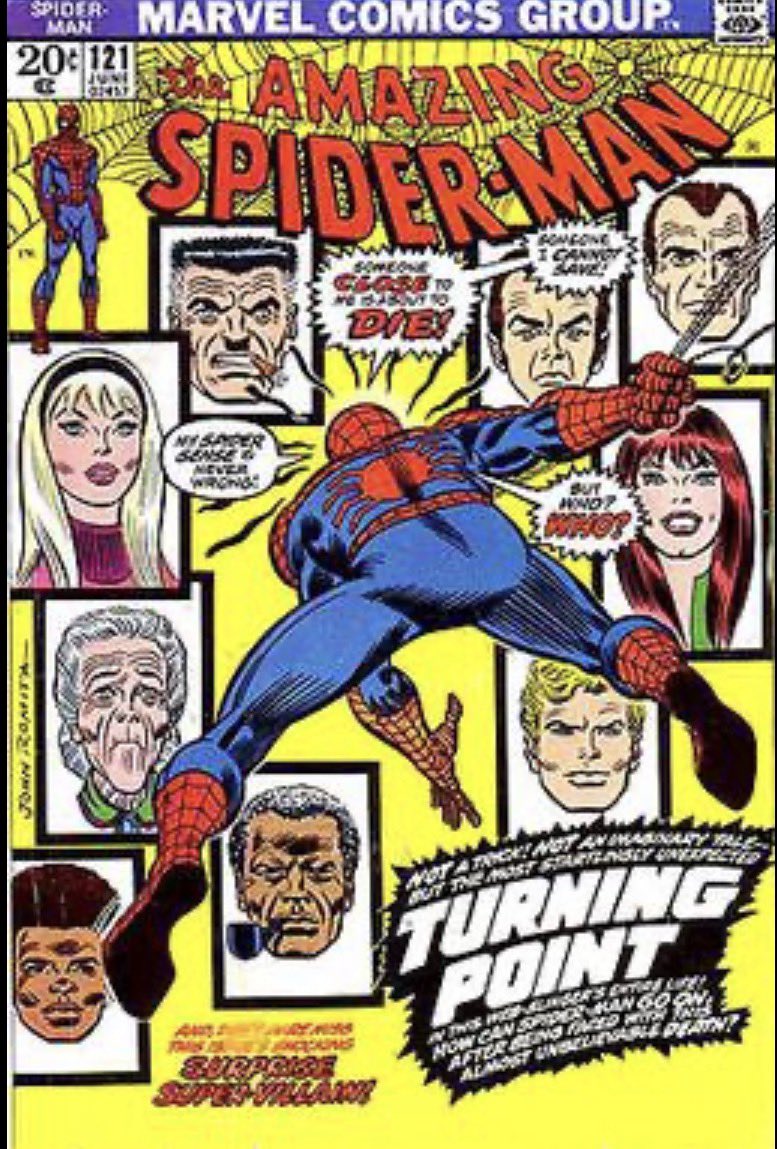 maca1kanobi's tweet photo. @comicbookaddt I read Amazing Spider-Man #121 - 122 “The Night Gwen Stacy Died” “The Green Goblin’s Last Stand” that I found, I still have them in my huge collection of comics..! https://t.co/Tz743kv0M1