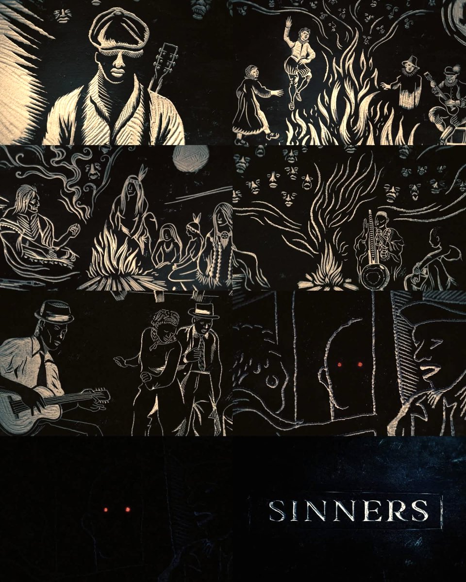a whole year has passed since sinners came out and i’m still gagged by the opening sequence’s illustrations! truly is a masterpiece