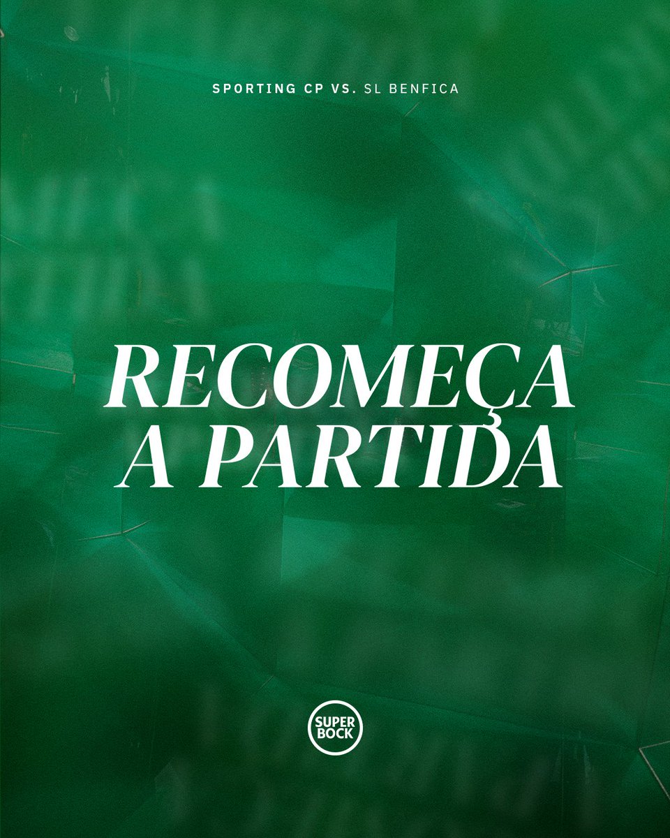 SportingCP's tweet image. ⏯️ Começa a 2.ª parte do dérbi no Estádio José Alvalade ⚽️ LUTAR ATÉ AO FIM, EQUIPA! 💪

🟢 0-1 🔴 // #SCPSLB