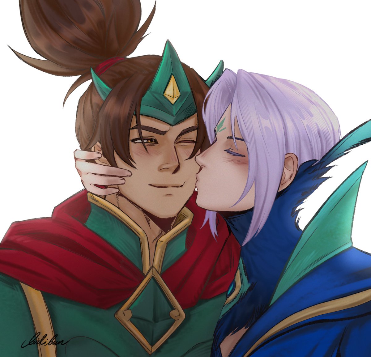 _bidibun's tweet photo. a kiss for beloved #ziling https://t.co/SWCkrgK84r