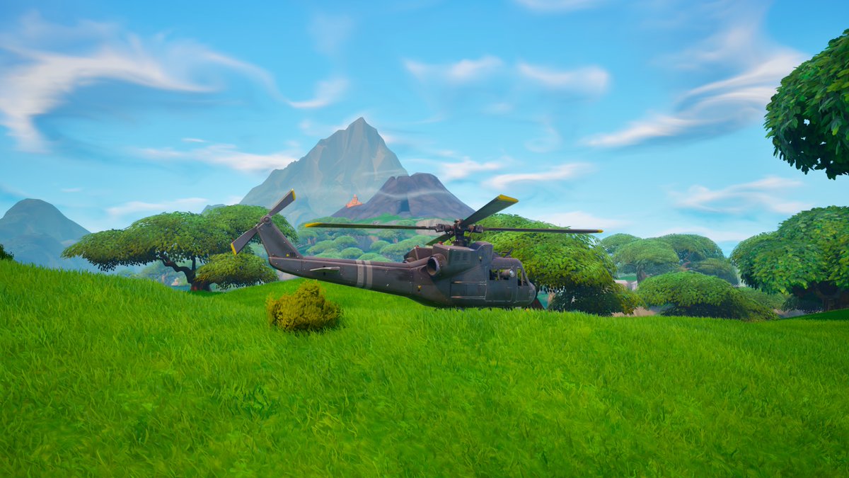 FNBRUpdater's tweet image. #Fortnite OG Helicopter Tracking!

Location: 11/15, Hill North East of Loot Lake
Date: 19th Apr, 1:57PM ET (6:57PM BST)

Next Expected Location: 21st Apr, 9:11AM ET (2:11PM BST)

Track OG Events Here:
zxnthlight.neocities.org/tracker