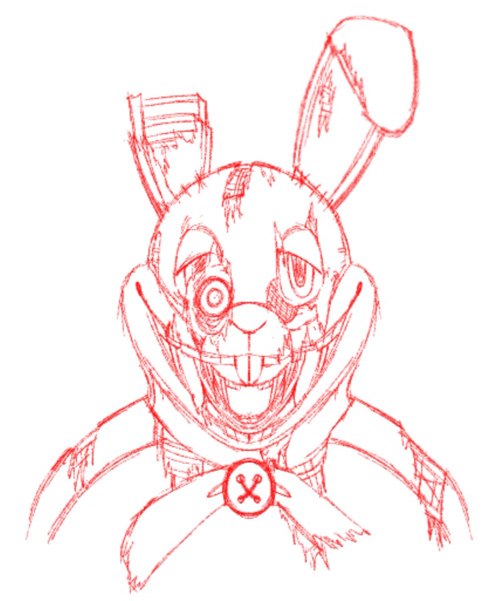 Random unfinished Springtrap design I made yesterday #fnaf #fnaffanart #springtrap
