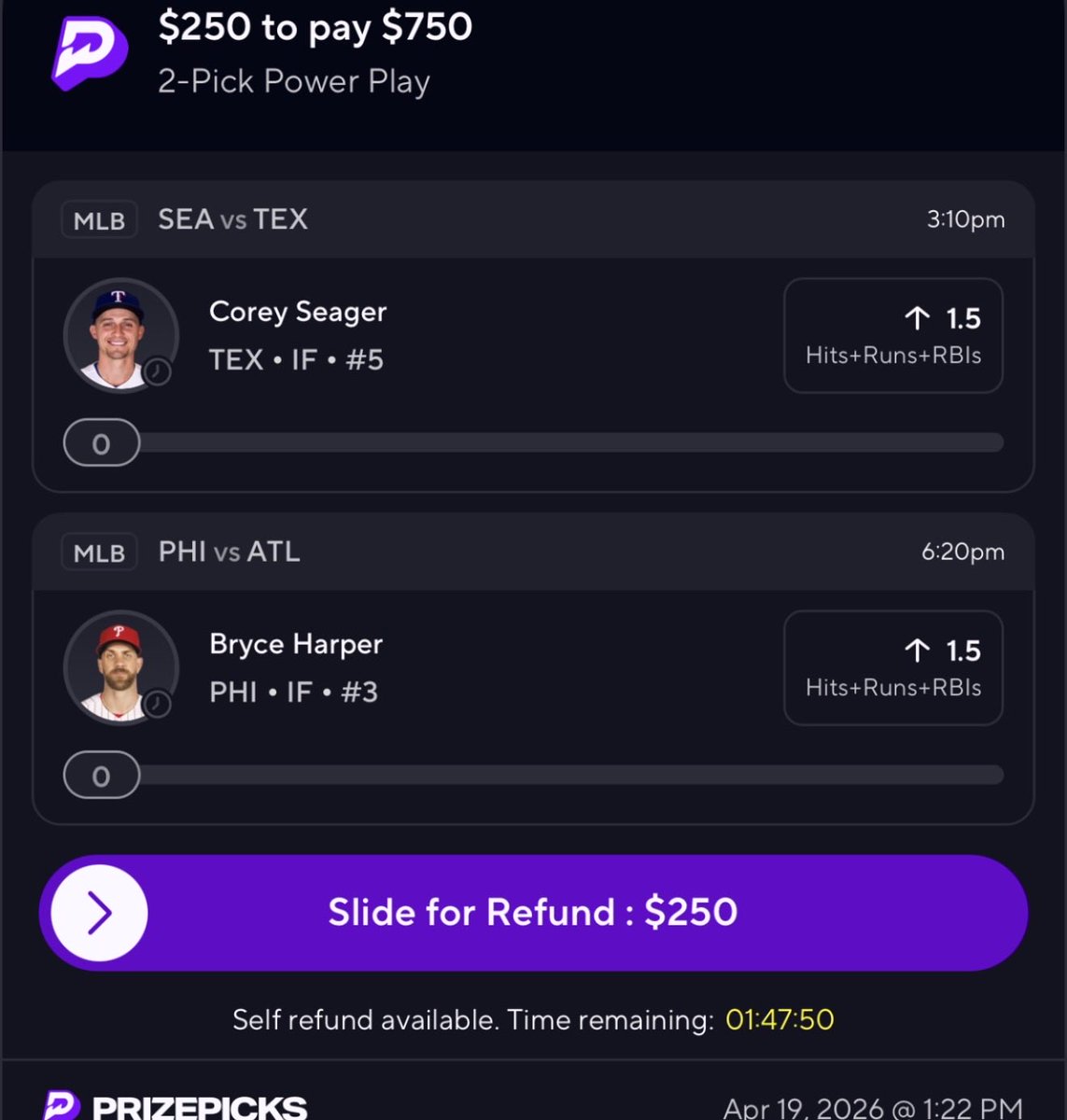 🔥⭐️MLB P2⭐️🔥

prizepicks.onelink.me/gCQS/shareEntr…

CLICK THE LINK IN BIO AND JOIN THE DISCORD FOR SLIPS, LIVE PLAYS, POTD'S, AND MORE💰💰WE HAVE CAPPERS FOR ALMOST EVERY SPORT INCLUDING ESPORTS‼️‼️

#PrizePicks #MLB #GamblingX