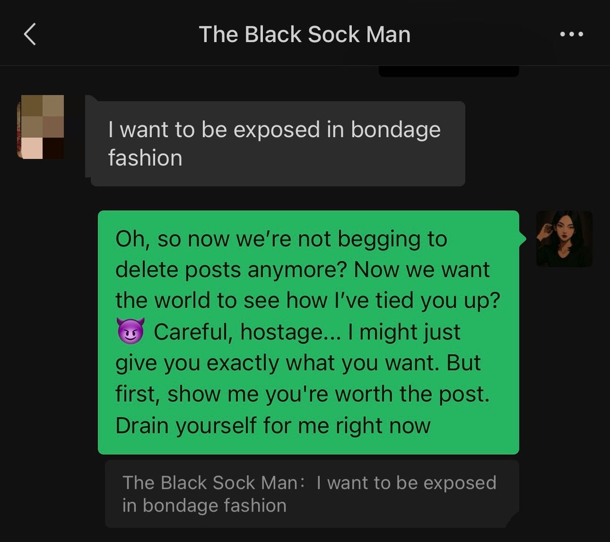 blacksockaddict's tweet photo. A hostage with no shame. He’s so ruined he wants the world to see his chains. Should I show you how 'fucked and addicted' he really is? The vault is full of his surrender ! 🌑

findom brat humanatm walletdrain finsub whalesub loser goddess worship fetish findom mistress blackmail https://t.co/3isag0WlLv