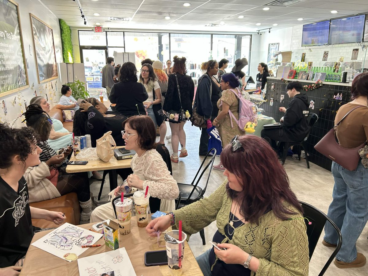 phillytiny's tweet photo. THANK YOU to all of the wonderful Atinys who showed up and showed out at our very first event of the year! Thank you all for making Yunhwa’s Golden Spring one to remember! 🌻🍄 https://t.co/9YV8BloDm2