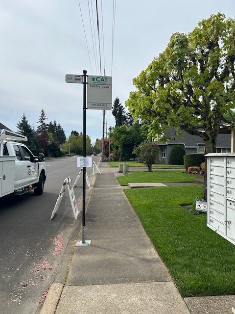 CanbyTransit's tweet photo. 🚧 Canby Loop Alert 🚧
Apr 20–21: PGE work on N Redwood St near NE 19th Loop.
🛑 Stop CLOSED both days
📍 Temp stop: NE Territorial Rd &amp; N Redwood St
⏱️ Expect delays
📲 Check Passio app for updates
🌐 https://t.co/ExrLvI8NDr
Thanks for your patience! https://t.co/2b5DxvCsbt