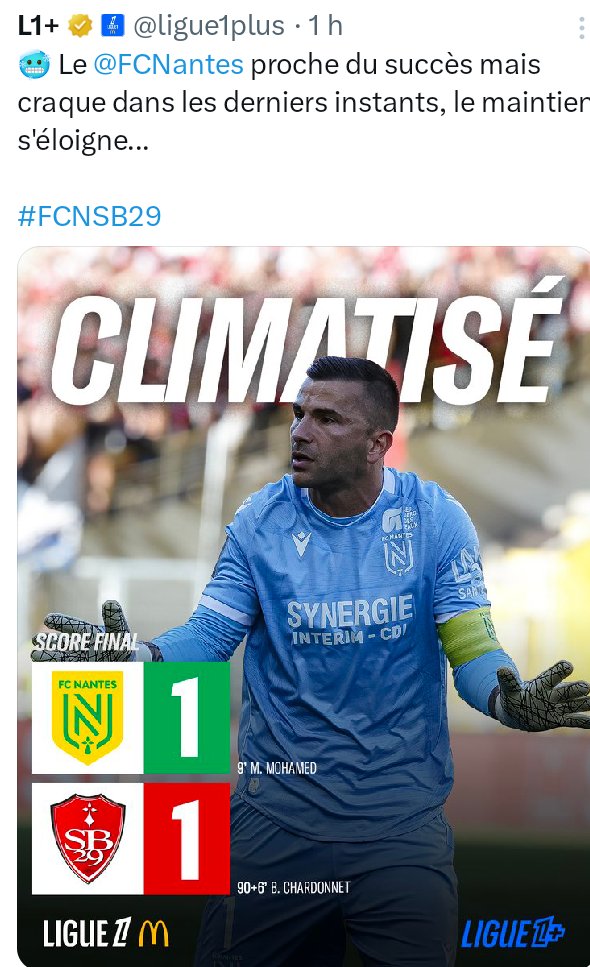 Route_Lorient's tweet photo. #FCNSB29 Quelle grosse poilade le FC Nantes Atlantique Vendée 🤣
#srfc #rennes #staderennais https://t.co/bWQKd9l49r