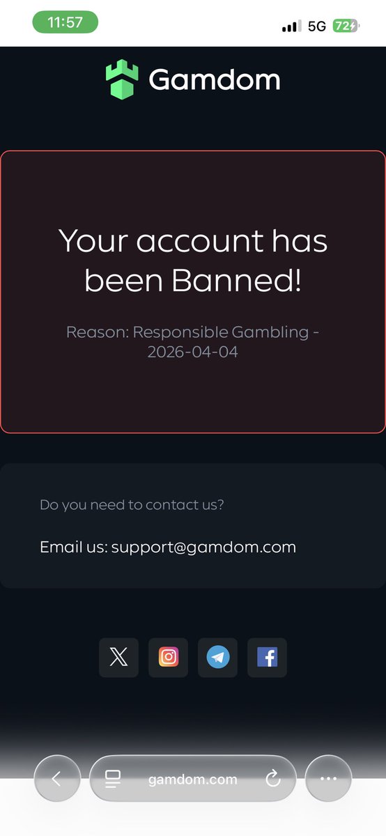 12Vengeance's tweet photo. @GamdomIND It was not fair if they hitting six and level 2 verification completed also you are banning accounts you have banned my account i have 20$ in the account but there is no option only banned https://t.co/hzqTVNcFgQ