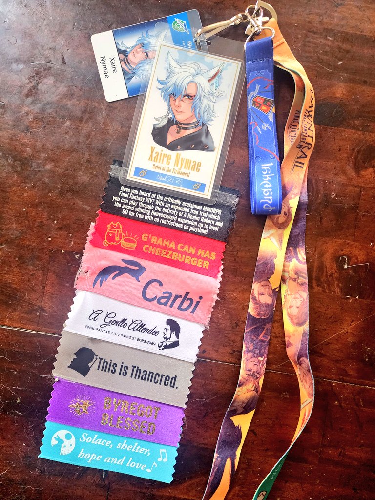 Meteor ( ひろし ) bag is ready for Fanfest! 

Also found my lanyard/badge from last time so just gonna bring that too.