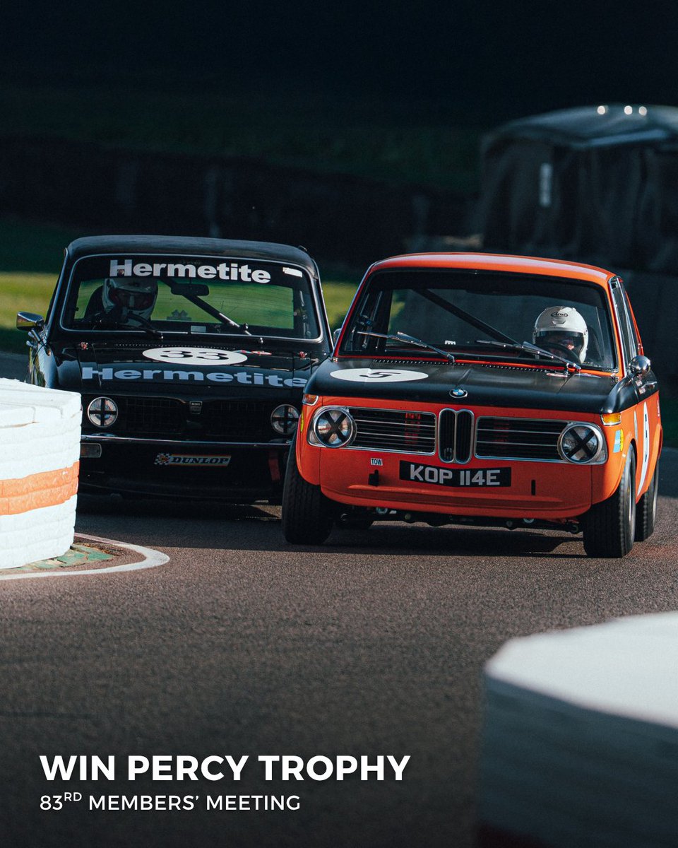 GoodwoodRRC's tweet image. There are few races which match the excitement of the Win Percy Trophy, and at #83MM it delivered once again!

Dave Devine and his legendary touring car co-driver Rob Huff took the aggregate win in their #Ford Escort RS2000, but they had a fierce challenge from the No.65 #Mini,