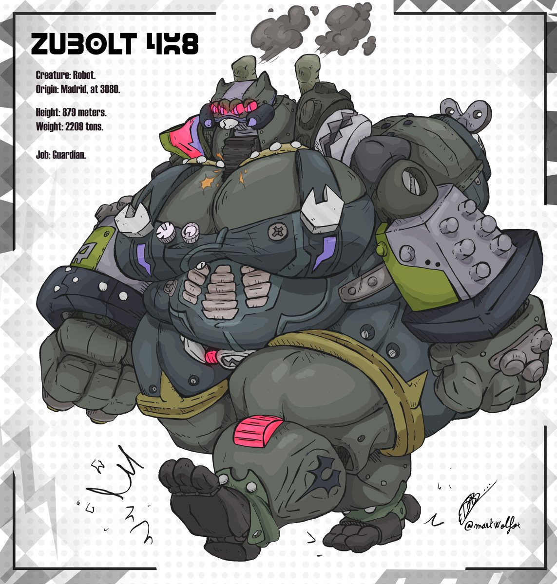 maskwolfox's tweet image. Zubolt 4x8. es un robot tarantula que viene de un futuro lejano. Tiene fama por sus enormes enfados y ataques de ira, ella no suele ser muy sociable y aquellos que la molestan cuidado que a lo mejor te destruye con su puño descomunal. #giantess #robot #toystory #furry #size