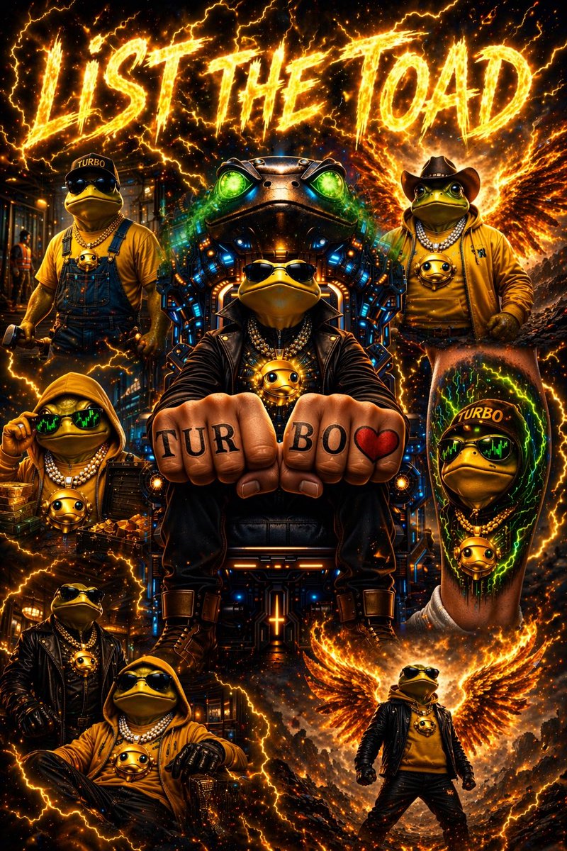genio_medaglia's tweet image. This is Sick Bro 😎 Loving your Art so much. 

$Turbo Is The Full Package. 🐸 💛 

#LoadTheToad #MemeCoinSeason #TurboToadTokenWorldRecord