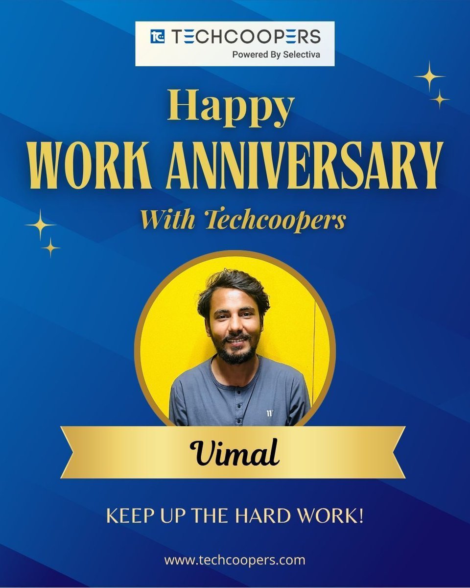 techcoopers's tweet photo. Another year, another milestone! Grateful for your passion, positivity, and impact. Happy Work Anniversary! ✨
#workanniversary #careergrowth #professionaljourney #milestone #grateful #teamwork #success
Powered by: Selectiva System, Inc. https://t.co/K3qogtbqoZ