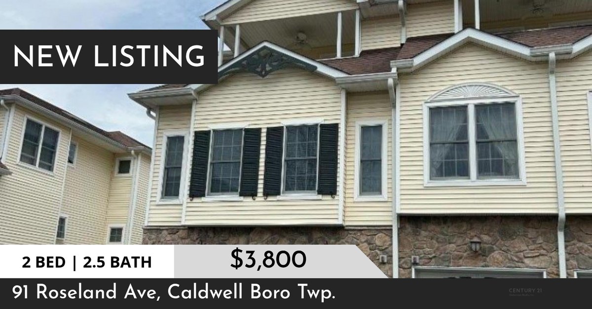 mgencs11's tweet photo. 📍 New Listing 📍 Take a look at this fantastic new property that just hit the market located at 91 Roseland Ave A8 in Caldwell Boro Twp.. Reach out for more information!

Listed by Alec La Torraca https://t.co/e73MzDWoAe https://t.co/FbpSHwrcmU