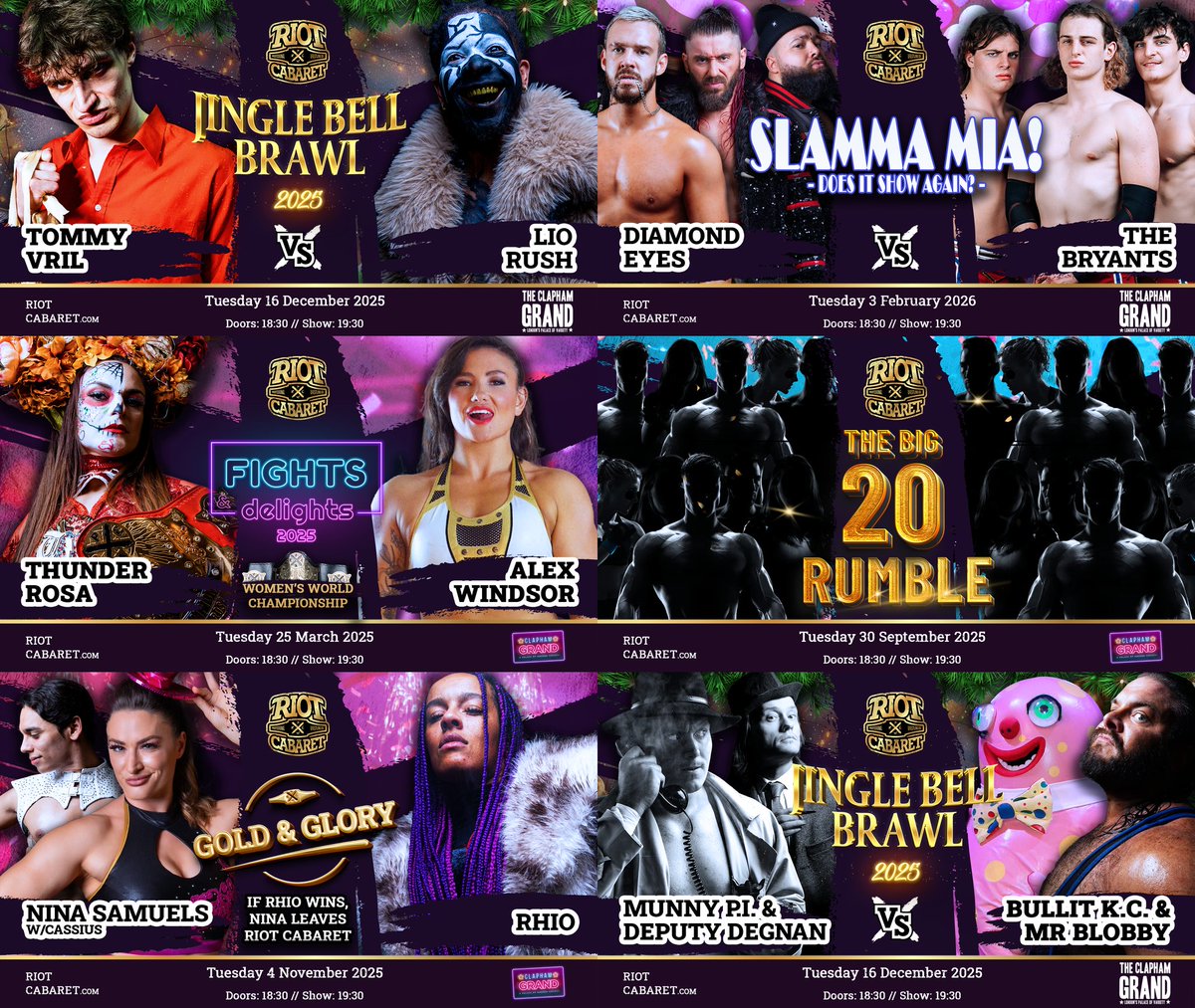 RiotCabaret's tweet photo. 🔴 STREAMING NOW ON YOUTUBE

🖥 Get ready for night 2 of #Wrestlemania with 5 HOURS of our favourite Riot Cabaret matches! 

Watch now for FREE on our YouTube channel! 🎉 https://t.co/GS36DcoWkK