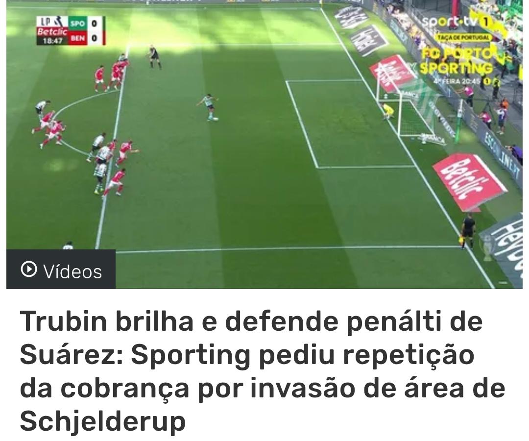O Pinheiro tem muito ”azar” tal como o Rui Costa no VAR
