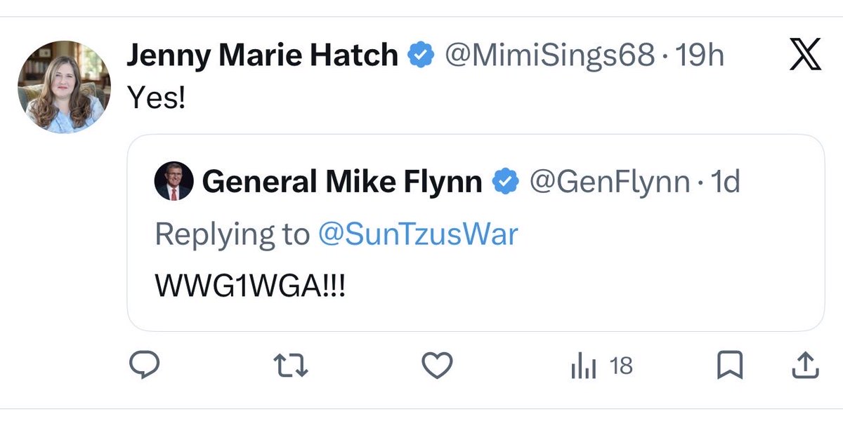 Jimzz1e's tweet photo. Here’s the next guest on @WeARETheUT: fully-ensconced in Qanon where Patient Zero is Disinfo Demigod @GenFlynn.  Expect lunatic accusations against @Ch_JesusChrist.  @OaksDallinH @ClarkG_Gilbert @ChokmahEmCherut @therealkimsmit1 @MerrillAnt50522 @WardRadioShow @ChristoffDTodd https://t.co/8B9sbnqHKV