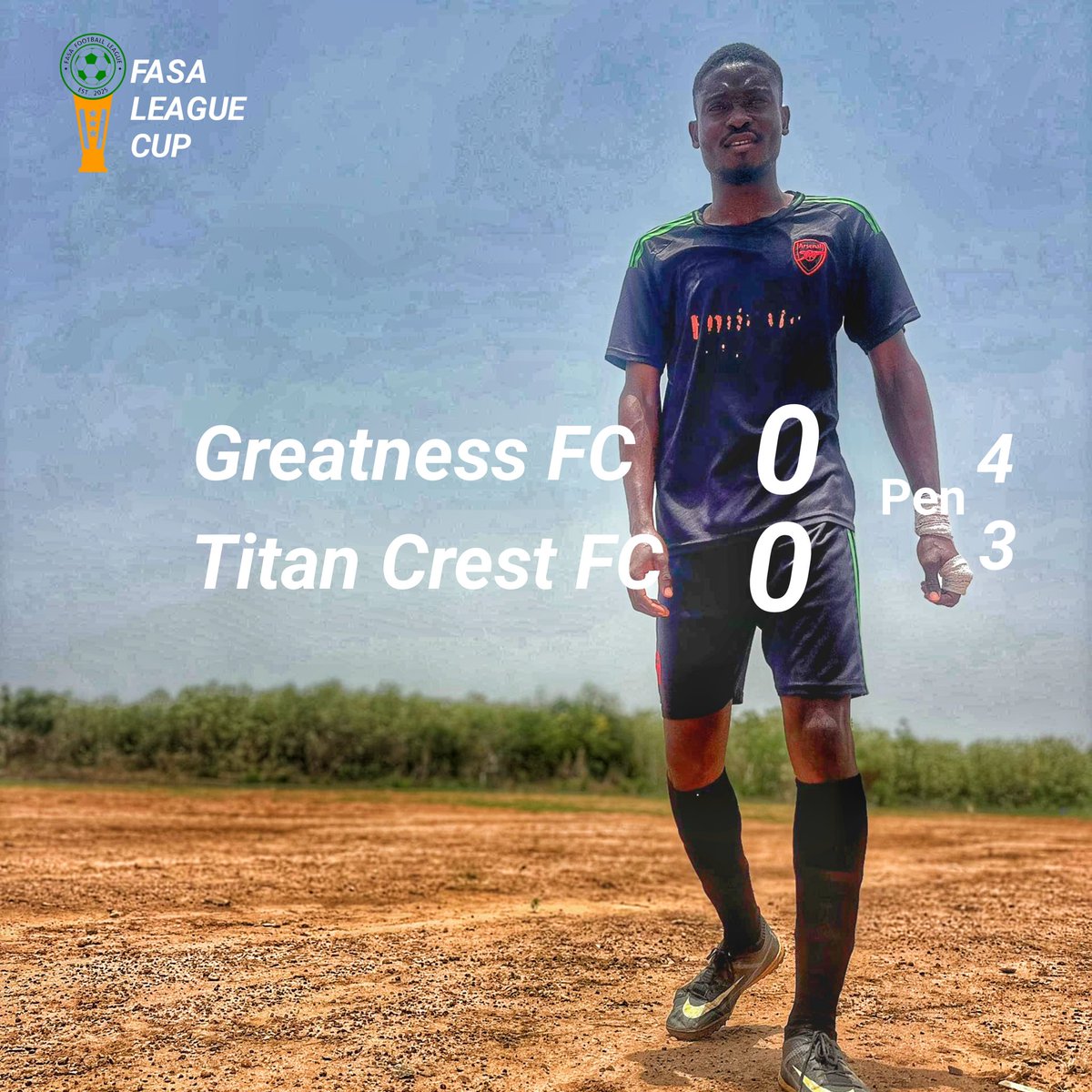 FasaLeague's tweet photo. Greatness FC takes it to the spots to book a spot in the semi final. ⚽💪 https://t.co/Iqej9xRQB9