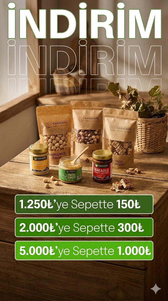 KaradereNut's tweet image. Karadere Fındık ürünlerinde sepete özel indirimler sizleri bekliyor. Kaçırmayın!

Sipariş için : karaderefindik.com

#indirim #kampanya #fındık #krema #ezme #çikolata #krokan