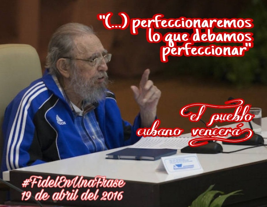 Hace hoy exactamente 10 años nos habló en publico #FidelEnUnaFrase por última vez
