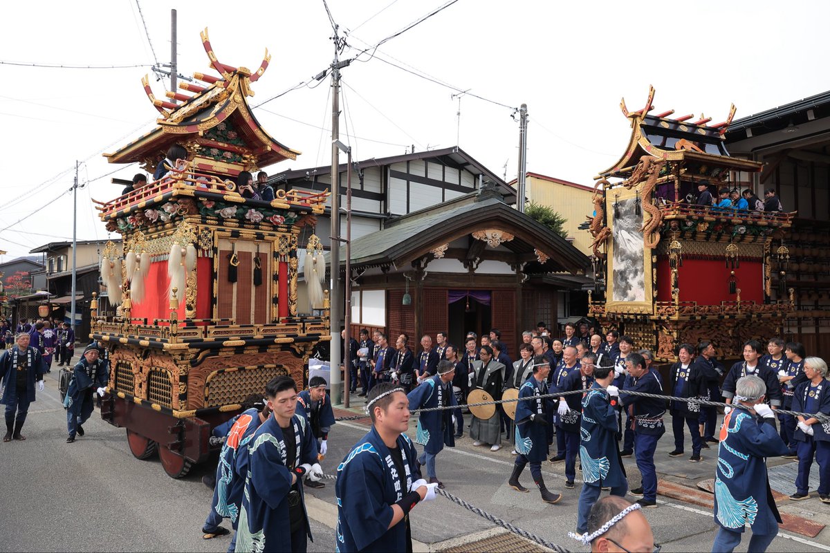 令和8年4月19日
岐阜県飛騨市古川町
「古川祭」気多若宮神社  試楽祭
＃屋台