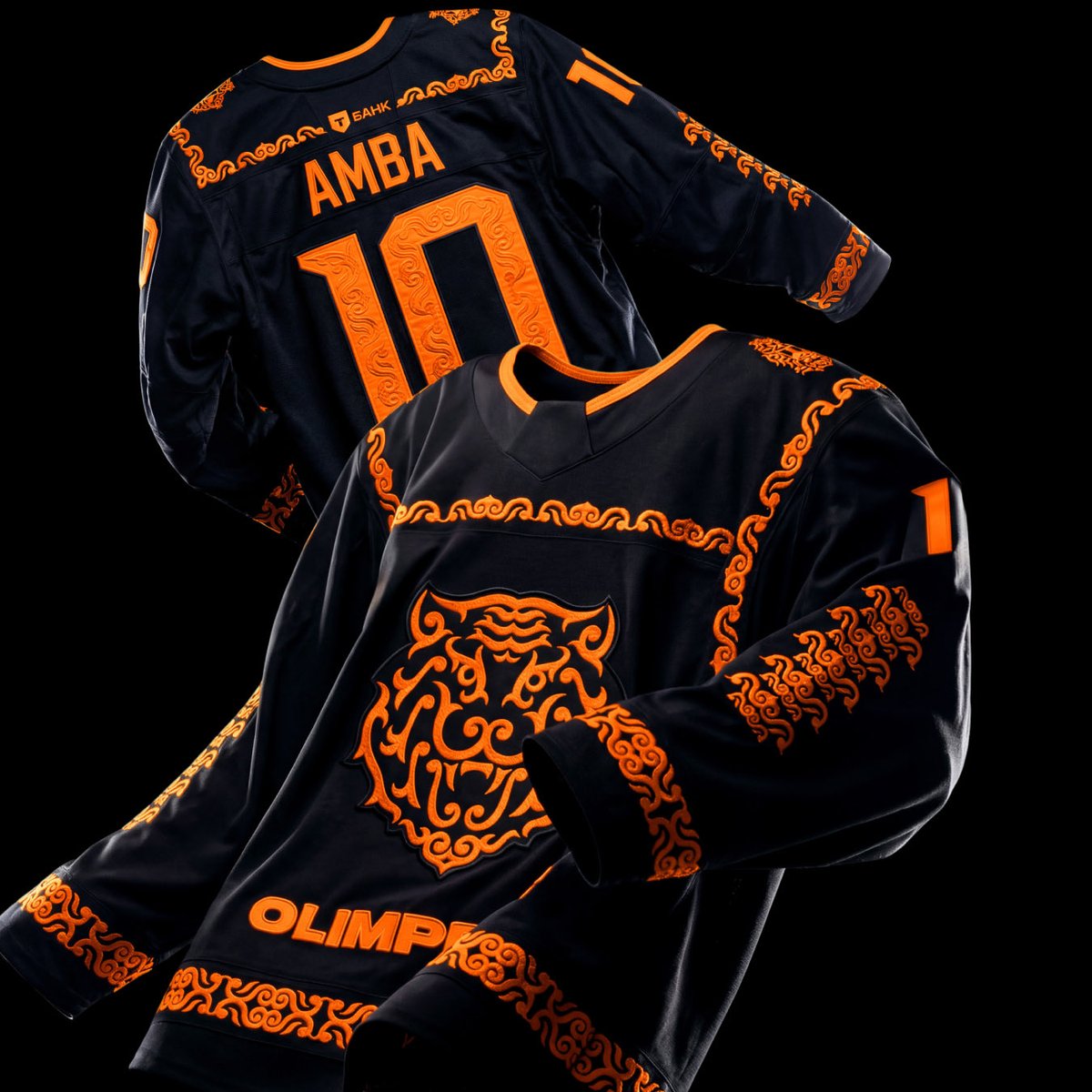 quberten's tweet photo. The core of the kit is the recognizable «tiger» identity and the club’s signature black-and-orange palette — one of the rarest color combinations in global hockey ➡️ https://t.co/Y4znXzxLRx