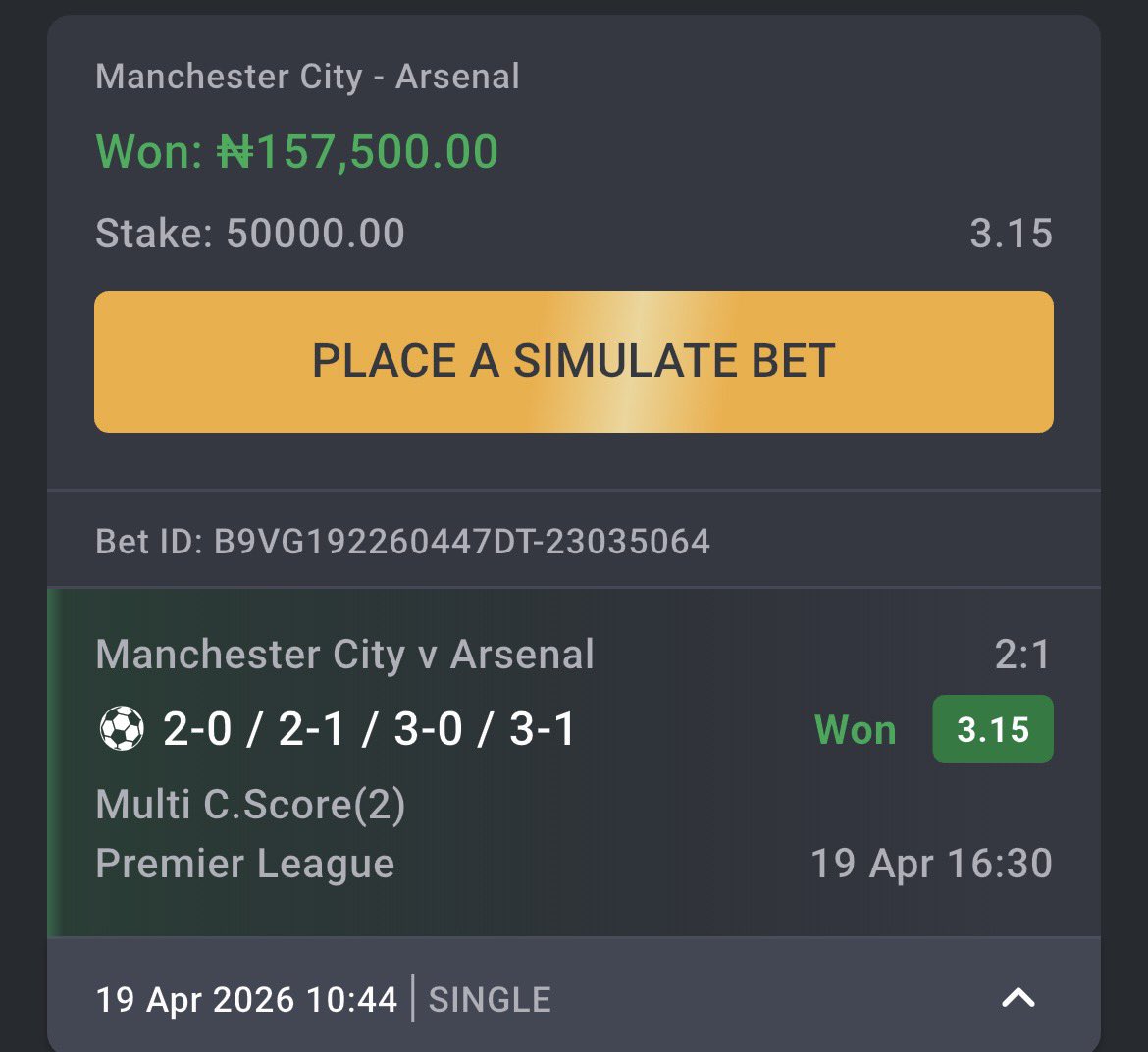 3 ODDS WON ON BET9JA 
✅✅✅✅✅✅✅✅✅✅✅✅✅

Everyday is a boom day on the channel, 💯% free tips
t.me/betlane001