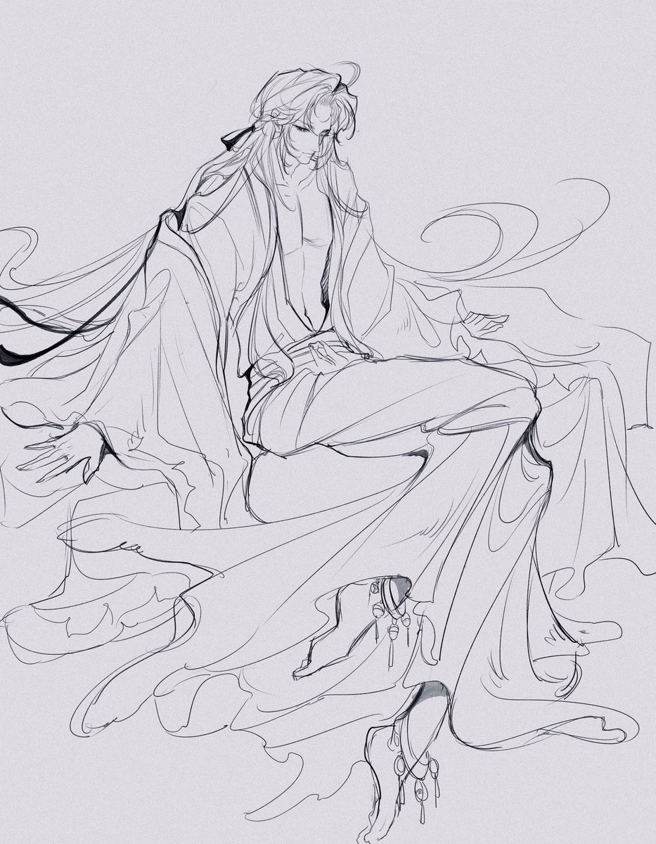 Weiying38391's tweet photo. Sketch babi Wei Ying 🥺. 
#weiying #weiwuxian #wangxian https://t.co/AL20Ua6Kq9