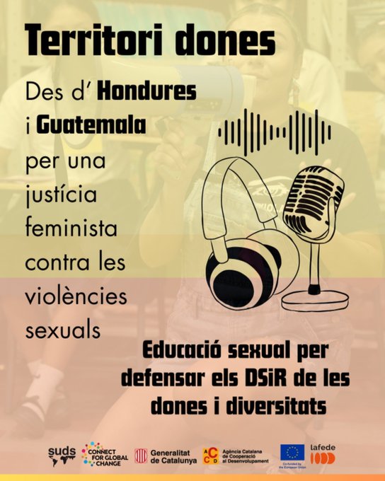 Lafedecat's tweet photo. 🎧 Ja pots escoltar TERRITORI DONES de @SUDScat, projecte becat per les #Devreporter de Lafede

Veus activistes de Guatemala i Hondures en defensa dels drets sexuals i reproductius de dones i identitats diverses https://t.co/DBT2BMul8H https://t.co/BHSqEGnUwY