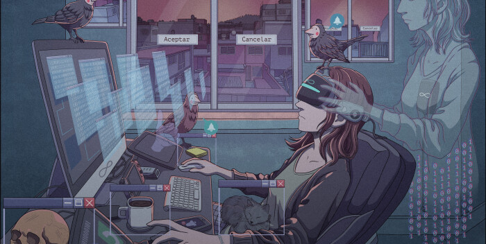 TierraAdentro's tweet image. El #Internet 🌐🛜 es muchas cosas, pero ¿es un escape de la #ansiedad de nuestras vidas diarias? 🫠 ¿es un refugio 🛖, o una extensión 👥 de nosotros? Quédate leyendo este #ensayo 📃 de Sofía Mejía León 👉🏼 wp.me/p6wK46-aLq