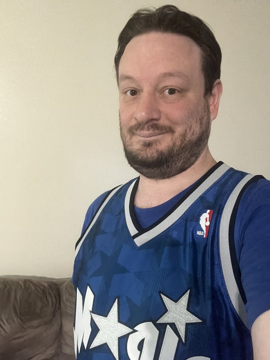 jadendaly's tweet image. Playoff Orlando means the Magic fan brings out the throwback. Not expecting to beat the Pistons, honestly, but just hoping it ain’t a sweep.

Two sets of gameday kicks with the T-Mac jersey today…probably gonna start in the blue and see how it goes. Happy Sunday, y’all. #KOTD