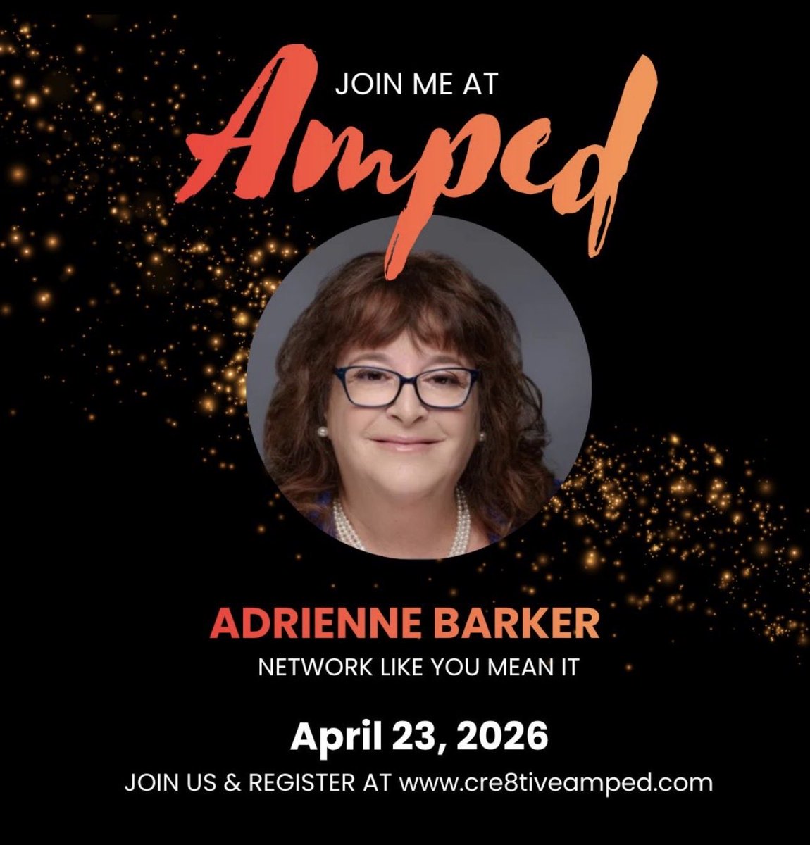 profetiquette's tweet photo. I’m excited for this one, and we invite YOU to join us!  Make new business relationships!
This Thursday, April 23, at 1 PM EST, I’ll be speaking at Amped Networking Online powered by Cre8tive Con, and I’m especially excited to see Jen Fontanilla, who is hosting the event along with Brian P Swift JD The Quadfather,  Dominick Domasky, and Julie Lokun, JD.

I’ll also be sharing a 10-minute power talk on Invisible Talent Loses. Visible Talent Wins with ideas you can apply right away, but this event is about more than one talk. It is about being in the room, meeting the right people, and building relationships that open doors.

If you are serious about your growth, your network, and your next level, claim your spot.

👉 https://t.co/xU1R9YbI1O

Looking forward to seeing you there.
#Cre8tiveCon #Amped #Networking #C
