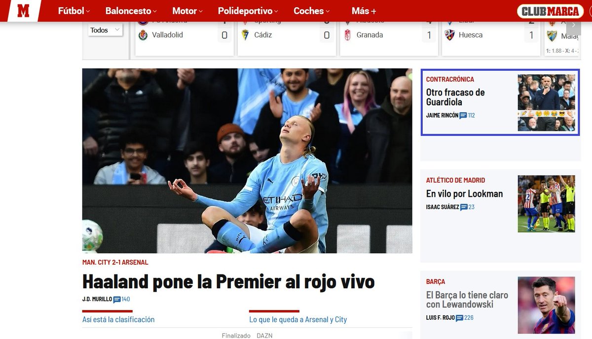 BaratoDeVerdad's tweet photo. El City gana al Arsenal y el @marca tiene los santos cojones de decir que es otro fracaso de Guardiola.
#PremierLeague #Premier #City #Arsenal #CityArsenal #Pep #PepGuardiola #Guardiola #fútbol #Charca https://t.co/J99CNzP8Ct